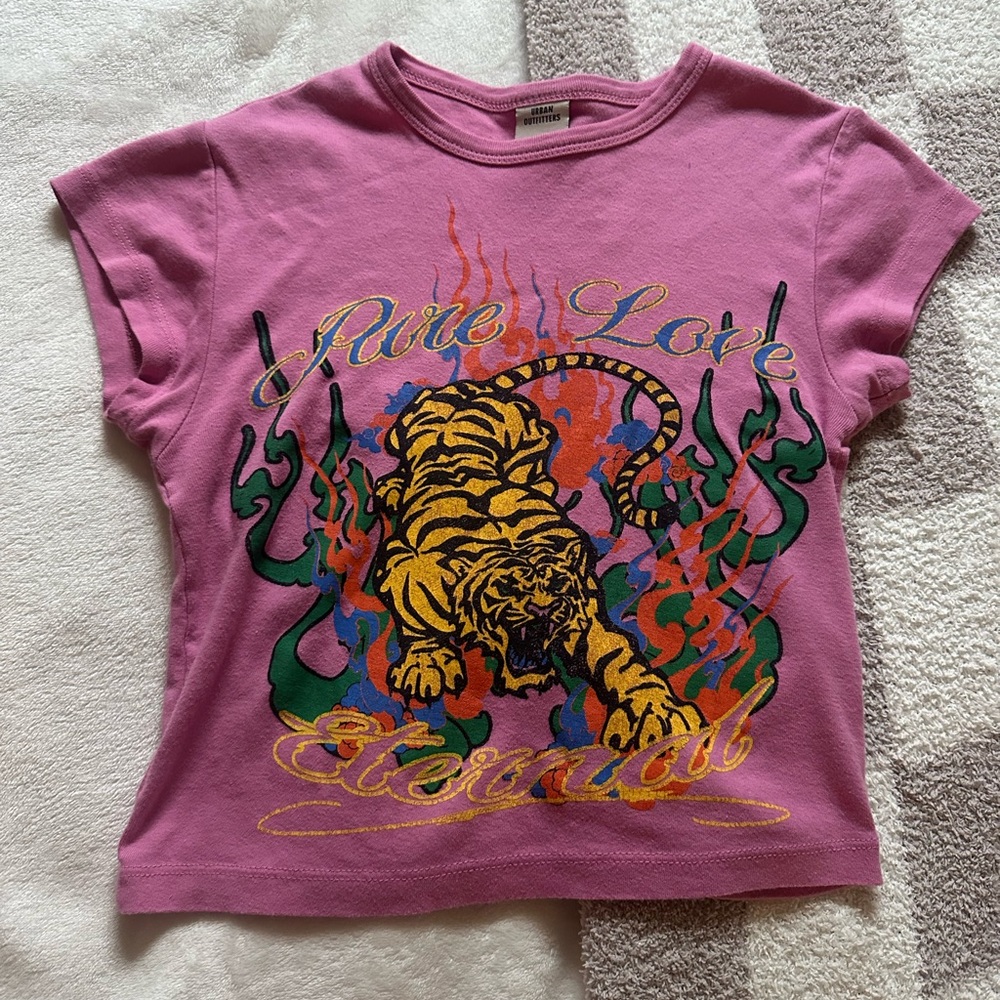 Pink Tiger Graphic T-Shirt